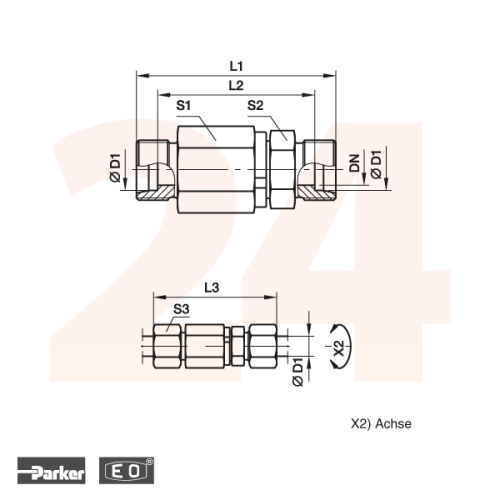 Schwenkverschraubung
